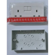 UMS 9213 13A 2 Gang Switched Socket Outlet