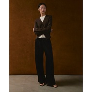 AMR DE SAISON (AIMER)-Drawstring Satin Trousers Pants With Waist Satin Pants Women