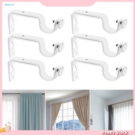 HOT Complete Accessories Curtain Rod Bracket Easy to Install Curtain Rod Bracket Strong and Easy-to-install Curtain Rod Holders for Home Set of 4