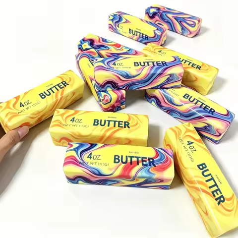 Squishy Butter Stick Slow Rising Squishy Mysteries Dumpling Decompression Stick Gifts Hand Relax Squ