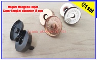 AKSESORIS TAS RAJUT (isi 1 SET) MAGNET MANGKOK 18mm - MAGNET TAS - KANCING MAGNET - MAGNET TAS RAJUT