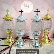 Catholic Crystal Electric Adoration Lampbag - Catholic Altar Lamp