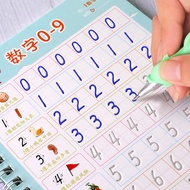 Writing Exercise Books English Groove Magic Practice Copybook Childrens Book Learning Numbers Letters Alphabet Calligraphy Gift英文儿童魔法字帖幼儿园学前宝宝硬笔凹槽套装赠送褪色笔Magic Practice Copybook儿童免擦字帖