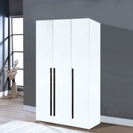 {N Design} 3 Doors Wardrobe / Almari Baju 3 Pintu / Rak Baju / WD-9003 / WD-9005 - White / Beech Col