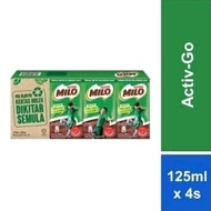 Milo Minuman Malt Coklat (4 Pek ×125ml