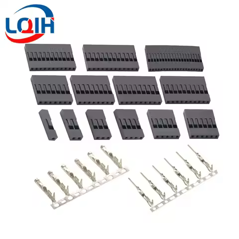TJC8 Dupont Plastic Shell Plug 2.54mm Single Row Dupont Connector 1P/2P/3P/4P/5P/6P/7P/8P/9P/10P/11P