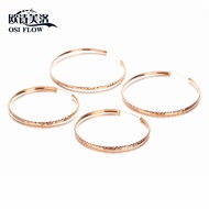 Hg Genuine Russia Au585 Purple Gold Earrings Earrings Female Pure 14K Gold Color Gold Rose Gold Prem