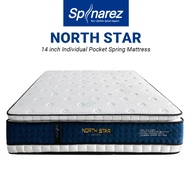 SpinaRez North Star Mattress 14 inch Individual Pocket Spring Mattress (King/Queen/Super Single/Sing