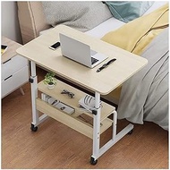 Bedside Desk C-shaped Base Laptop Desk Home Office Deluxe Laptop Computer Mobile Cart Overbed Table with Castors/Table/Stand Mobile Folding Table with Pulley Wheels Side Table Comfortable anniversary