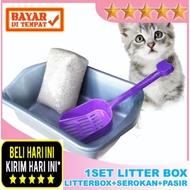 Free 1L Zeolite Sand Box + Cat Litter Scoop 1 Set Cat Litter Box Scoop
