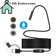OTUINSG HD Inspection Camera, LED Light IP67 Waterproof Inspection Camera, 3 in 1 Universal 408P/720