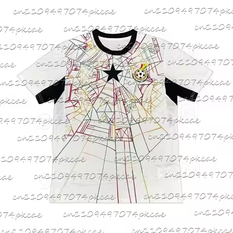 2026 New Men Women Ghana Football Jersey Summer Breathable Quick Dry Lightweight Sports T-shirt Trai