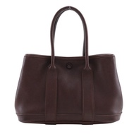 【日本直送】愛馬仕 HERMES Garden Party TPM 手提包 Bolduc Vache Swift 牛皮 咖啡色 женские 【二手品】