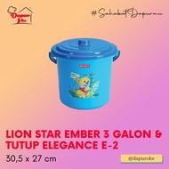 Lion Star 3 Gallon Bucket & Lid Elegance E-2