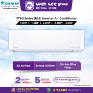 [SAVE4.0 NUR] Daikin 1.0HP 1.5HP 2.0HP 2.5HP  3.0HP Air Conditioner FTKU Series Deluxe Inverter R32 