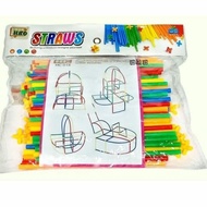 Magic Straw 200Pc 4-dimensional building design toy/