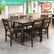 Furniture Direct JORDAN 6 Seater Dining Set-set meja makan 6 kerusi