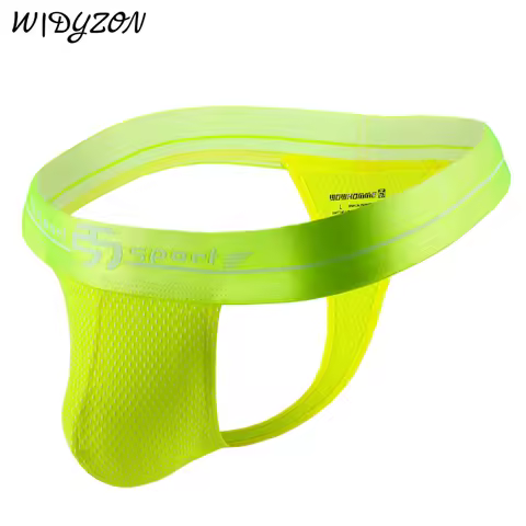 WIDYZON Gay Underwear Men Thongs Jacquard G Strings Gay Sissy Tanga Hombre Jockstrap Breathable Peni