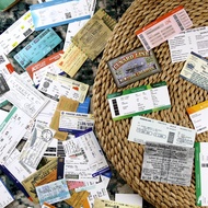 Retro Ticket Ticket Train Ticket Boarding Pass Suitcase Suitcase Trolley Case Air Case Sticker Water
