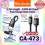 Mcdodo CA-473 Data Cable 120W Fast Charging Cable USB Kabel Type-C Cable 1.5M 150CM Mcdodo Cable Mcd