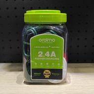 Oraimo Easyline Data Cable Kro Usb 5V 2.4A 1 Jar Of 20 Faster Charging Ocd 113M