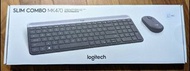 Logi 羅技 MK470超薄無線鍵盤滑鼠組 石墨灰
