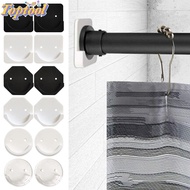 TOPTOOL 2pcs Shower Curtain Rod Screw Fixation No Drilling Stick Bathroom Durable Tension Holder