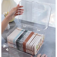 Mobile Phone Case Storage Box With Dust Cover Multifunctional Transparent Acrylic Phone Case Desktop