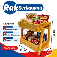 2-tier spice rack, multi-purpose spice rack, wooden spice rack, aesthetic spice rack