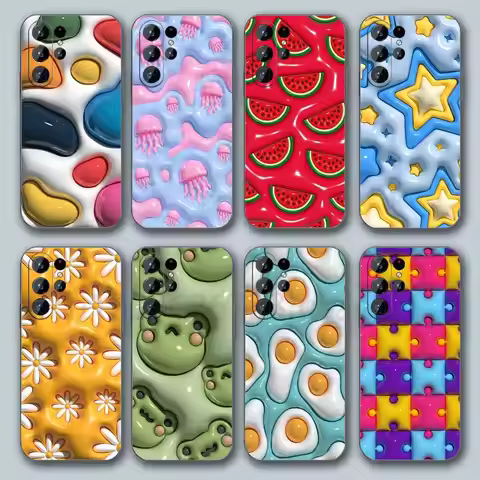 3D Inflate Patterns For Samsung Galaxy S26 Ultra Case Samsung Galaxy S26 Plus S 26 Liquid Silicone C