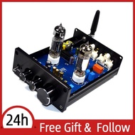 supergoodsales-my 6J5 Vacuum Tube Amplifier Preamplifier BT Preamp AMP with Volumes Treble Bass Tone