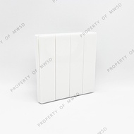 SCHNEIDER VIVACE E SWITCH 4 GANG 2 WAY WHITE KBN3416_2_WE