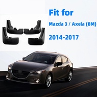 4ชิ้นแผ่นบังโคลนรถสำหรับ Mazda 3 2004-2008 BK 2009-2013 BM 2014-2018 BN 2019-2021 BL BP ซีดานแฮชแบค2