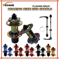 VENUS ALLOY SEALED BEARING FLOWER DRUM BIKE HUB 36HOLES 6PAWLS 108BEEPS