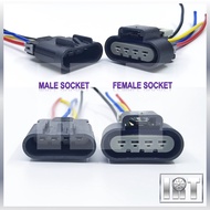 4 Pin Fuel Pump Socket Proton Waja MMC Campro 4G18 Kereta Soket Wire Wiring Harness Connector Pamp M