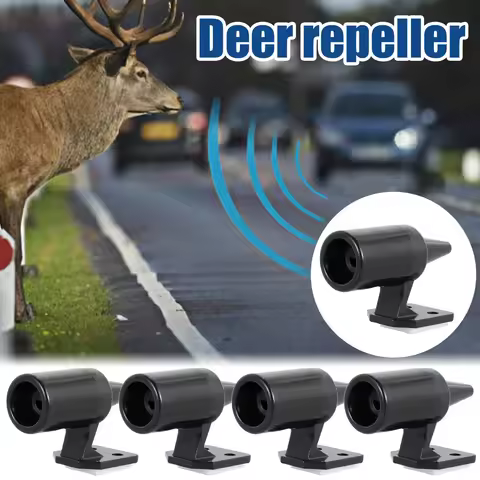 12/4pc Deer Repeller Anti Collision Siren Wildlife Repel Warn Device Ultrasonic Mini Whistle for Veh