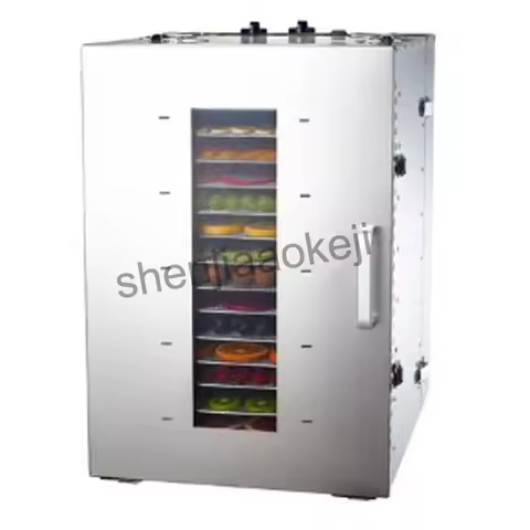 Household 220v 16-layer Food Dehydrator Stainless Steel Commercial Dried Fruit Machine Meat Dryer Fo