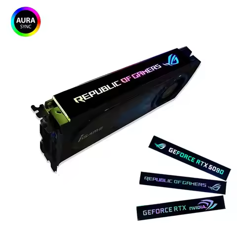 MOD ARGB GPU Side Panel 5090 5080 4090 Graphics Card Decorative Lighting Board 5V 3PIN ARGB AURA SYN