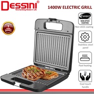 DESSINI ITALY Double Sided Electric Pizza Panini Waffle Sandwich Maker Toaster Barbecue BBQ Grill No
