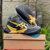 Men's Black Gold Volleyball Shoes A513k Metarise 2 Latest Black Gold Men's Volleyball Shoes Size 38-