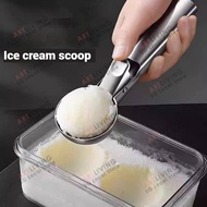 ArtLiving Spring-Release Ice Cream Scoop,Stainless Steel Scoop for Gelato, Frozen Desserts, Melon Ba