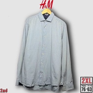 Kemeja Kotak Pria HM Size 2XL