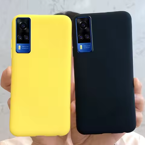 For Vivo Y31 2021 Case Plain Soft TPU Slim Case For Vivo V2036 Shockproof Cover for Vivo Y51A Y 51 Y