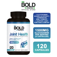 Bold Vitamins Joint Health Support (120 Caps) Glucosamine 1500mg Knee Pain Relief Supplement EXP11/2