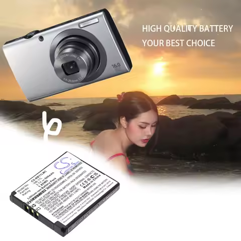 Li-ion Camera Battery for Canon,3.7V,500mAhIXUS 125HS,PowerShot A2300,IXY 420F,ELPH 110 HS,NB-11L,NB