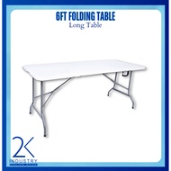 FOREVER Plastic Folding Table 6 FT/Fold-in-half FOLDABLE TABLE