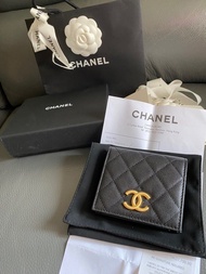 有正單. 全新Chanel 銀包/chanel銀包/chanel wallet/chanel短銀包