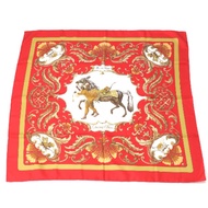 Hermès Carre 90 Cheval Jurc（土耳其馬）圍巾
愛馬仕RED[二手]