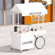 European Style Iron Art Shopping Mall Float Stall Trolley Snack Night Market Mobile Stall Trolley Ou