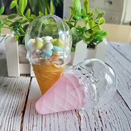 goodies klasik beg goodies kahwin beg goodies Transparent Transparent Plastic Ice Cream Candy Box Cr